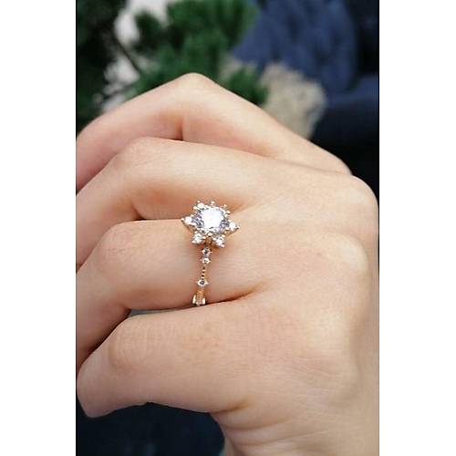 14 Ayar Altın Aşk Pırıltısı Yüzük