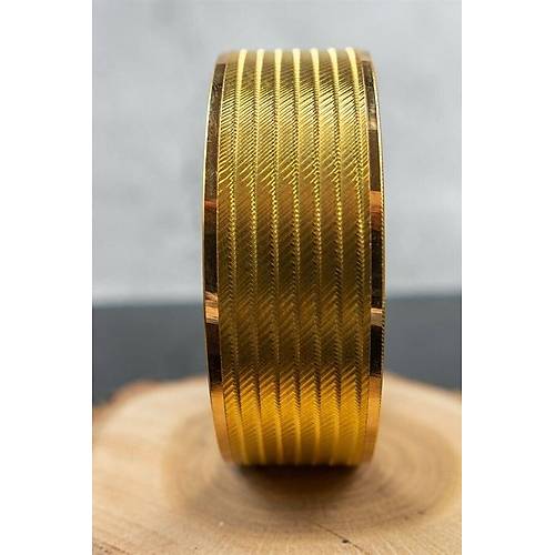 22 Ayar İşçiliksiz Trabzon Desen Bilezik 25 gr