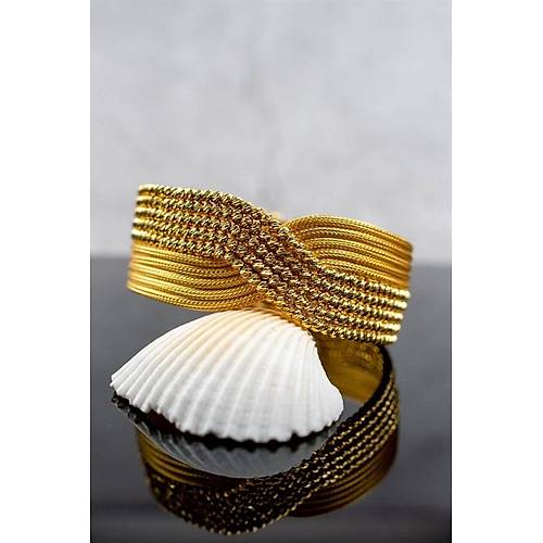 22 Ayar Dorica Toplu Örme Kelepçe Bilezik