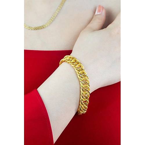 22 Ayar Altın Sık Halkalı Uzayyolu Bileklik 20 gr