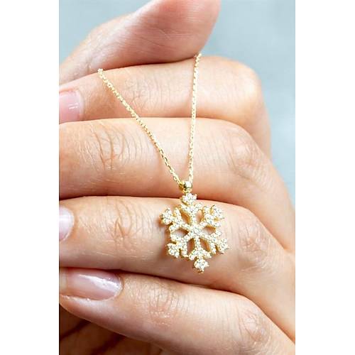 14 Ayar Altın Kartanesi Taşlı Kolye