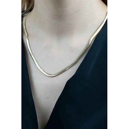 14 Ayar Altın Balıksırtı Kolye 15 gr