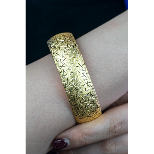 22 Ayar Altın Cam Kırığı İşçiliksiz Bilezik 20 gr