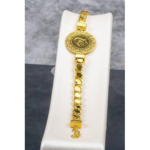 22 Ayar Çeyrekli Pul Arpa Zincir Bileklik