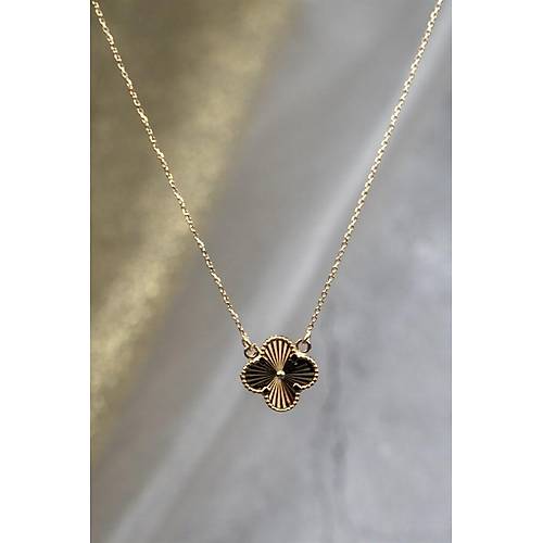 14 Ayar Altın Yonca Kolye 2.82 gr