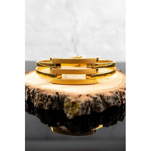 22 Ayar Üçlü Kaburga Kelepçe Bilezik