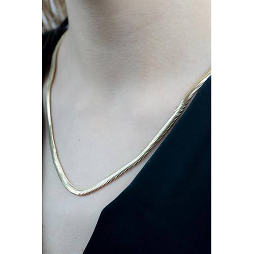 14 Ayar Altın Balıksırtı Kolye 15 gr