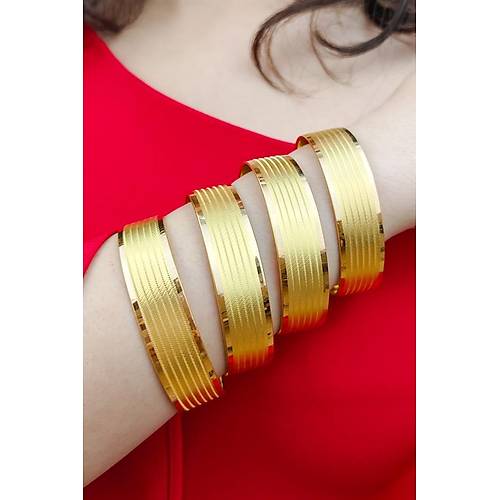 22 Ayar İşçiliksiz Trabzon Desen Bilezik 15 gr