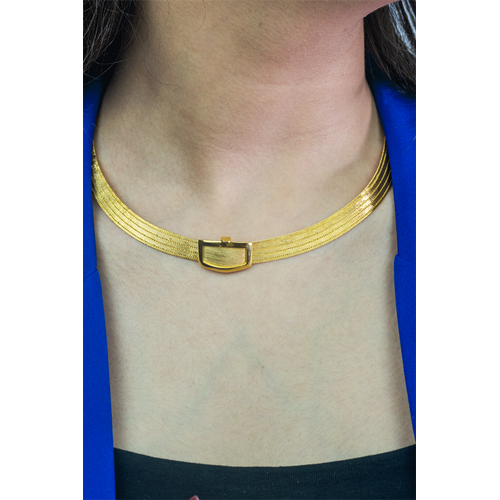 22 Ayar Altın Dört Sıra Trabzon Kolye