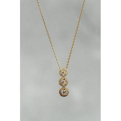 14 Ayar Altn  Tal Kolye 3.40 gr