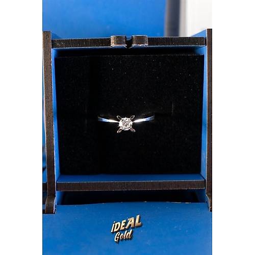 14 Ayar Altn 0.32 Ct Tek Ta Prlanta Yzk