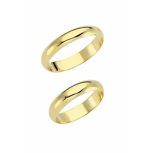 14 Ayar Altn Sade Alyans 4 mm 2 Gr