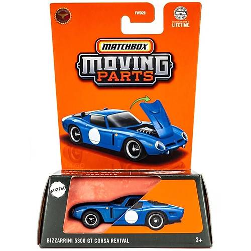 Matchbox 2025 1:64 Arabalar BIZZARRINI 5300 GT CORSA REVIVAL JBW98