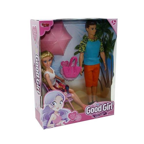 WG-115149 Kutulu 29cm Tatil Yapan Kz ve Arkada - Vardem Oyuncak