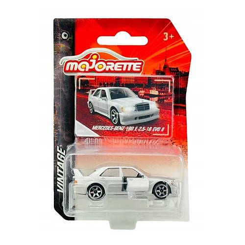 Majorette Vintage Metal Diecast Gri Mercedes Benz 190 E 2.5-16 Evo II