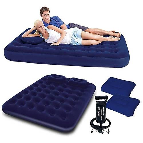 POMPALI YASTIKLI ��FT YATAK ��FT K���L�K 203X152X22CM