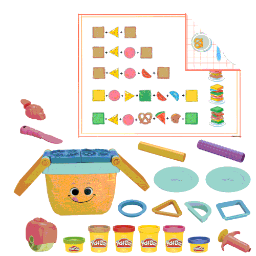 F6916 Play-Doh Piknik �ekilleri Ba�lang�� Seti +3 ya�