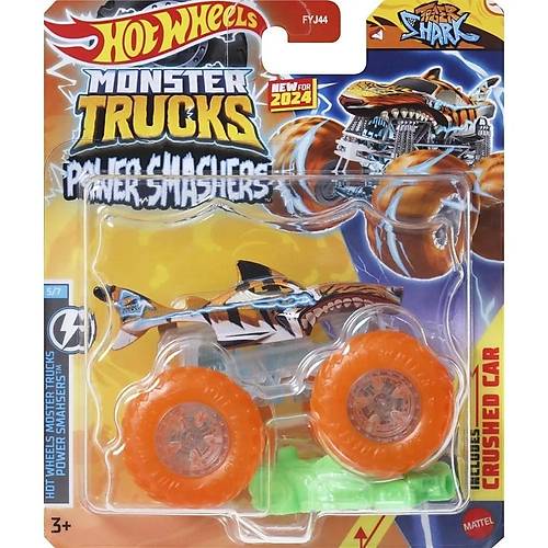 Hot Wheels Monster Trucks Power Smashers -TIGER SHARK   HYJ19 -HYJ21