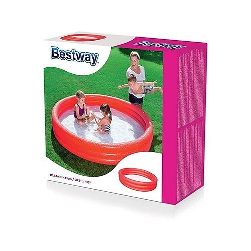 Bestway 51027  Halkal Renkli ime Havuz 183 X 33cm