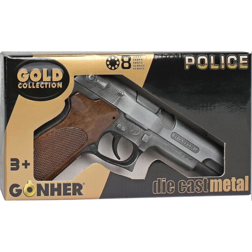 Gonher 8'li Gri Metal Polis Koleksiyon Mantar Tabancas�