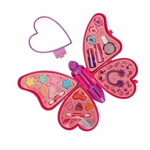 2603 Kelebek �ekilli 4 Katmanl� Makyaj G�zellik Seti -Sunman