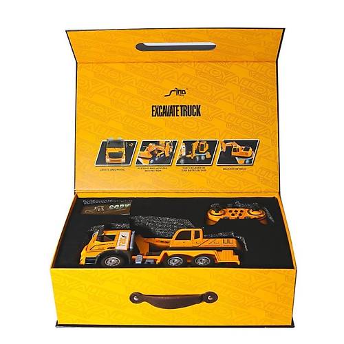 HJ8001-2 Kumandal�  Metal  Excavate Truck -Gepettoys