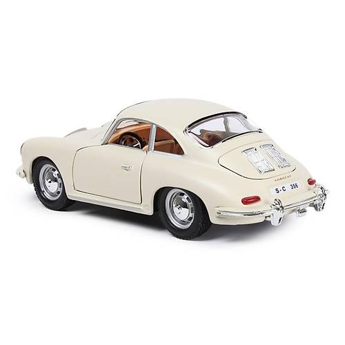 Bburago 1:24 Porsche 356B Cabriolet 1961 BEYAZ Model Araba
