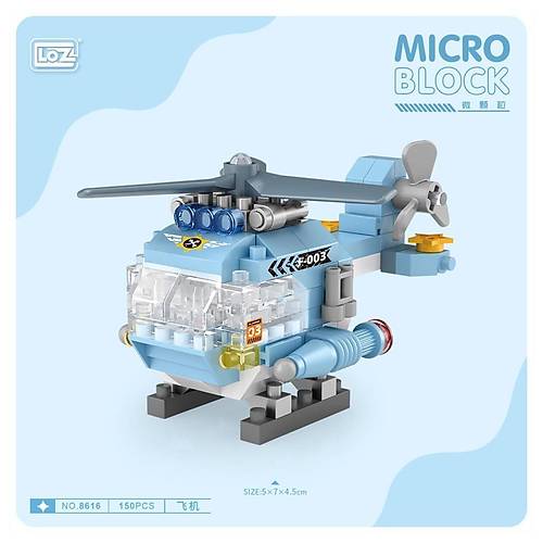 LZ8616 LOZ Helikopter Blok Seti Mini Poet -Vagon life
