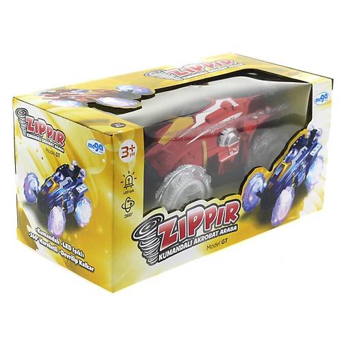 Uzaktan Kumandal� Takla Atan K�rm�z� Z�pp�r Araba