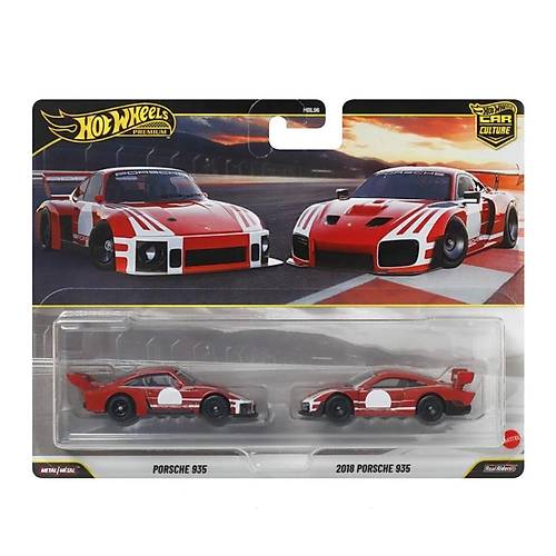 1:64 Hot Wheels Premium Car Culture 2'li Paket PORSCHE 935 - 2018 PORSCHE 935  HBL96 - JHW51
