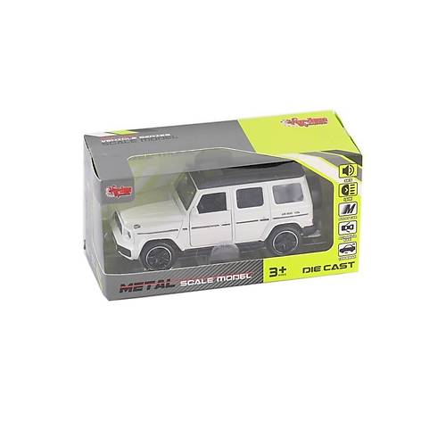 KM-3261B-Vardem Kutulu �ek B�rak 1:32 I��kl� Ve Sesli Metal Jeep