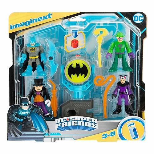 HFD47 Imaginext, Bat-Tech Bat-Signal Fig�r Seti, DC Super Friends