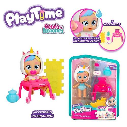CYP05000 Cry Babies Play Time Mini Dreamy Bebek ve Yrteci