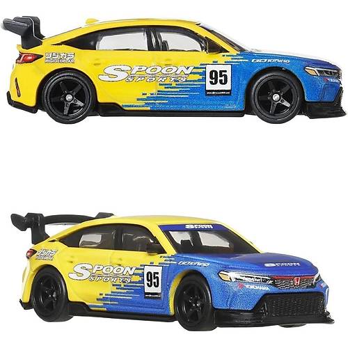 1:64 Hot Wheels Premium Car Culture 2'li Paket 99 HONDA CIVIC TYPE R (EK9)  & HONDA CIVIC TYPE R HBL96 - JBL00