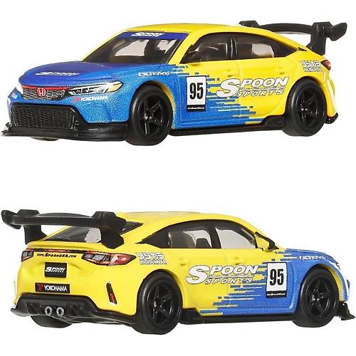 1:64 Hot Wheels Premium Car Culture 2'li Paket 99 HONDA CIVIC TYPE R (EK9)  & HONDA CIVIC TYPE R HBL96 - JBL00