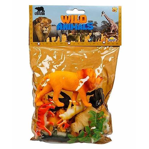 0711 Vahi Hayvanlar Poetli Hayvan Oyun Seti Orta Boy - Arslanl