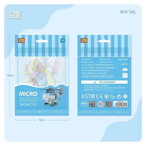 LZ8616 LOZ Helikopter Blok Seti Mini Poet -Vagon life