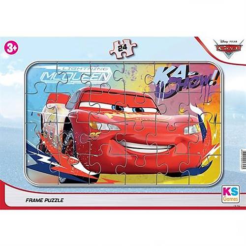 KS Puzzle 24 Par�a Cars Frame Puzzle Ka-Chow!