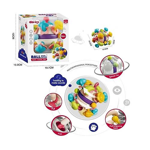 BIB6034-Vardem 6 in 1 Di� Ka��y�c�l� Bebek Topu