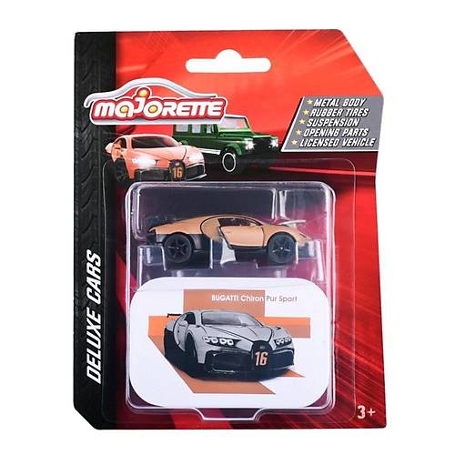 Majorette Delks Aralar Kahverengi Bugatti Chiron Pur Sport