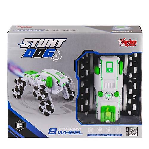 SYR-666-820 Kumandal� Buharl� 8 Teker Stunt K�pek Araba -Vardem Oyuncak