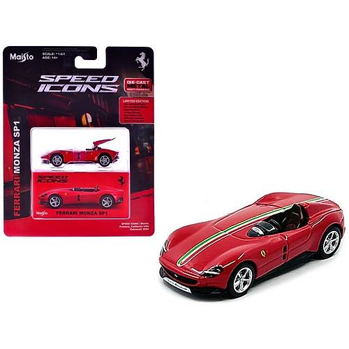 Maisto 1:64 Speed Icons - Ferrari Monza Sp1 Krmz