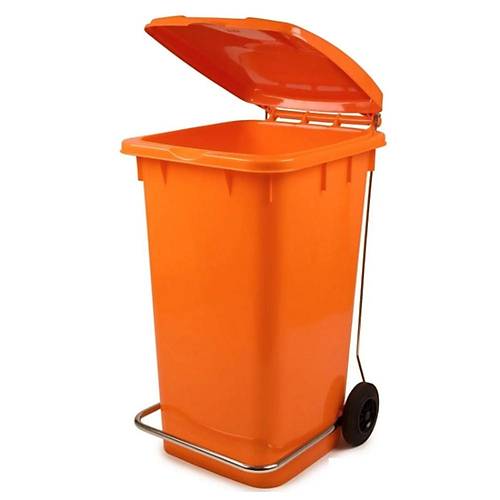 Pedall� Konteyner 240 L K�rm�z�-Mavi-Turuncu-Ye�il Renk Se�enekleri