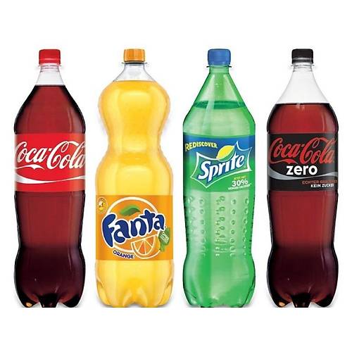Cola - Fanta - Sprite 1 - 1,5 - 2,5 Litre