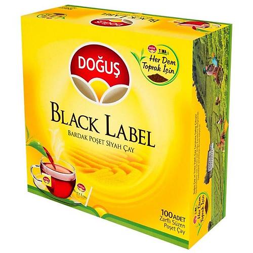 Do�u� 100 l� Paket Black Label Demlik Po�et �ay