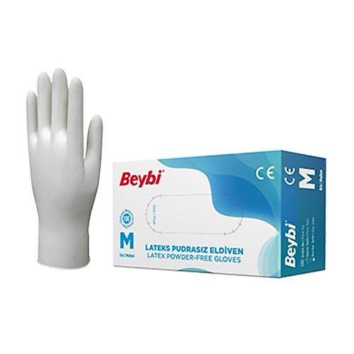 Lateks Pudras�z Eldiven - 100'l�k Kutu