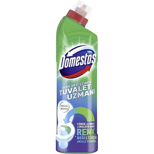 DOMESTOS Tuvalet Temizleyici Renk De�i�tiren Tuvalet Uzman� Kire� ��z�c� 750 ml