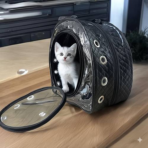 Kapitone Desenli Byk Kedi -Kpek Tama antas