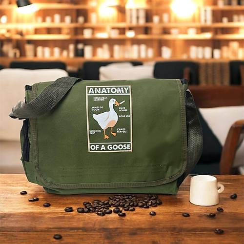 Duck Anatomy Baskl Unisex Yeil Postac antas