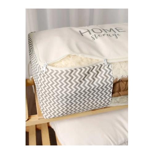 Ykanabilir Pamuklu Home Storage Gri Balk Srt Gri Yaz Dzenleyici Hur Orta Boy